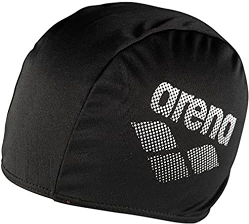 Arena Mixte bébé Polyester II Jr Bonnets de Bain, Noir, Taille Unique EU