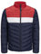 JACK & JONES Mens Puffer Jacket Full Zip Long Sleeve Quilted Padded Puffer Jacket for Men, Blue Colour, Size- XXL