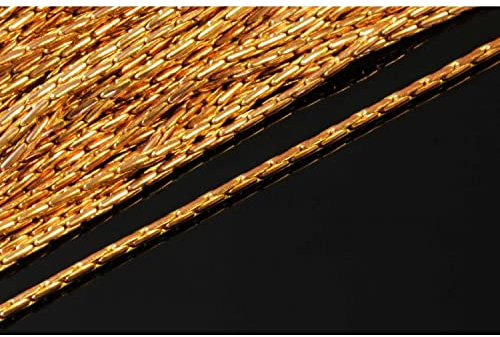 INWARIA Schlangenkette Kupfer 1mm Metallkette 1m / 5m Meterware Kette Schmuckkette, KK-11/2 (5 meter)
