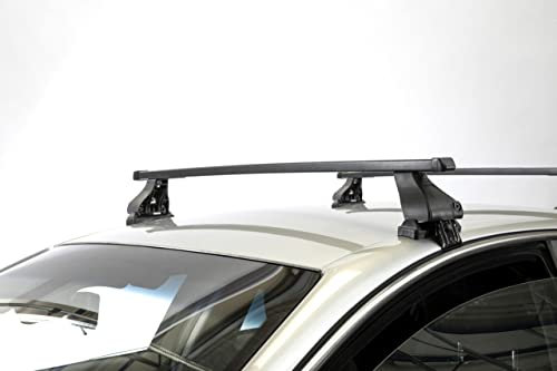 Dachträger RIC-K1 aus Stahl kompatibel mit PEUGEOT 107 (5 Türer) von 2005 bis 2014 mit Standarddach - TÜV-GS geprüft