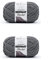 Bernat Deckengarn, dunkelgrau, 300 g, Polyester, 6 super sperrig, 220 m, Stricken/Häkeln, 2 Stück