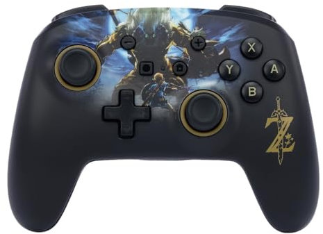 Manette sans fil améliorée PowerA pour Nintendo Switch, modèle OLED et Switch Lite, accessoire de jeu, manette de jeu, manette gaming, manette Bluetooth, sous licence officielle- Zelda: Link vs. Lynel