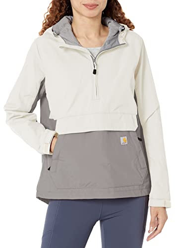 Carhartt Rain Defender Loose Fit Leichter verstaubarer Anorak Damen Weiß S