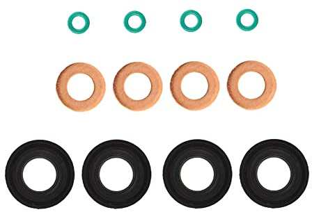 Fuel Injector Seal Washer O-Ring Set For VW Beetle Caddy Golf Plus Golf VI Jetta Passat Polo Touran 03L103070A, 3L103070A - AUTORCE