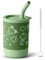 Vicloon Tasse d'apprentissage Bébé,147ml Gobelet Apprentissage Bébé 100% Silicone sans BPA asse à Paille Bébé avec Couvercle et Goupillon,pour Entraînement à Boire