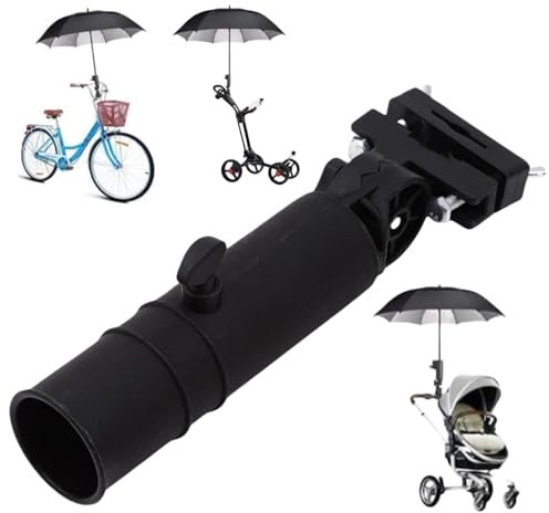 Soporte de Paraguas de Golf,Soporte de sombrilla de Golf,4,1x25cm,Ajustable,Golf Trolley Umbrella Holder,Soporte de Paraguas para Carrito de Golf,Soporte Paraguas para Manillares de Carrito de Golf