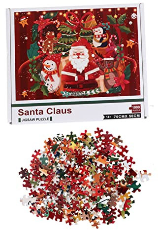 ABOOFAN Puzzle Mit Teilen Für Erwachsene Weihnachtspuzzle Intelligenzspielzeug Lernpuzzle Puzzlespielzeug Aus Hochwertigen Materialien