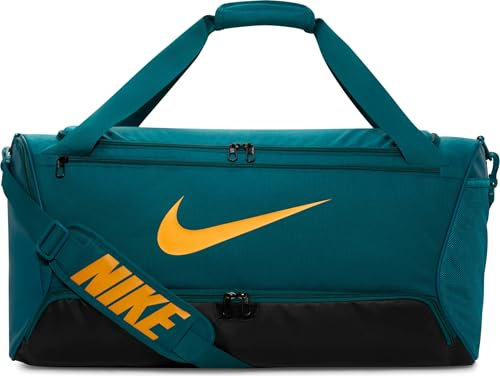 Nike Unisex Sporttaschen Nk Brsla M Duff - 9.5 (60L), Geode Teal/Black/Sundial, DH7710-381, MISC