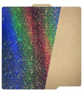 Toaiot 3D Printer Platform X1 X1E X1C P1P P1S Multi Color PEY - Texture PEI Coating Build Plate 257x257mm: Newest Upgrade Accessories Transfer Shiny Star to Prints 10.1x10.1inch