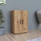 [en.casa] Beistellschrank Åsnes Kommode Wohnzimmerschrank mit 2 Türen und 2 Ablagefächern Aktenschrank Büroschrank Mehrzweckschrank 74 x 49 x 32 cm Eiche