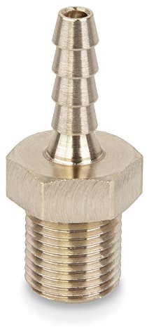 PrecisionGeek - Embout de Tuyau Droit NPT 1/8x3/16 (4mm) Filetage Mâle Connecteur de Tuyau pour Tuyau d'Eau-Air Carburant - 1 Pièces