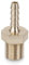 PrecisionGeek - Embout de Tuyau Droit NPT 1/8x3/16 (4mm) Filetage Mâle Connecteur de Tuyau pour Tuyau d'Eau-Air Carburant - 1 Pièces