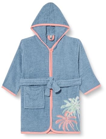 Playshoes Unisex Kinder Frottee-Bademantel Morgenmantel, Palmen, 134/140