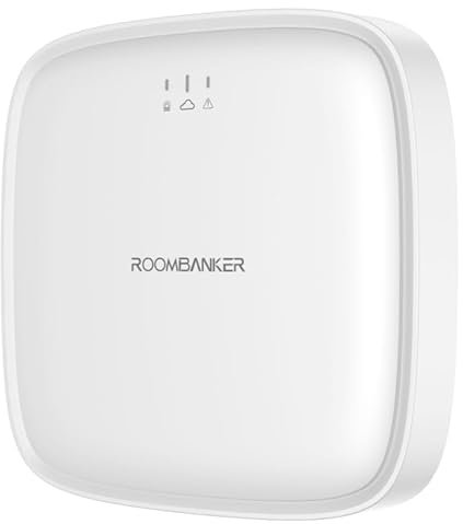 Roombanker Station Home Security Hub - Advanced Smart Automation System with Extended Range Wireless, LTE, and Zigbee Connectivity - Supports 128 Devices