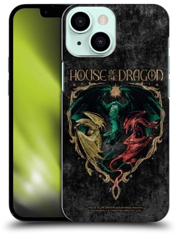 Head Case Designs Licenza Ufficiale House of The Dragon: Television Series Draghi Grafica della Seconda Stagione Custodia Cover Dura per Parte Posteriore Compatibile con Apple iPhone 13 Mini