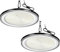 800W LED Werkstatt Deckenleuchte - 2er 6500K 80000LM LED Hallenstrahler, IP65 Wasserdichte Werkstatt Lampe mit Aufhängekette und Haken, LED Lampe Werkstatt decke für Fabriken, Garage, Lagerhaus