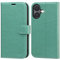 OCASE for iPhone 16 Case, PU Leather Wallet, Magnetic Flip Folio Cover with RFID Blocking, Card Holders, Shockproof TPU, and Kickstand for 6.1 Inch iPhone 16 (2024), Green