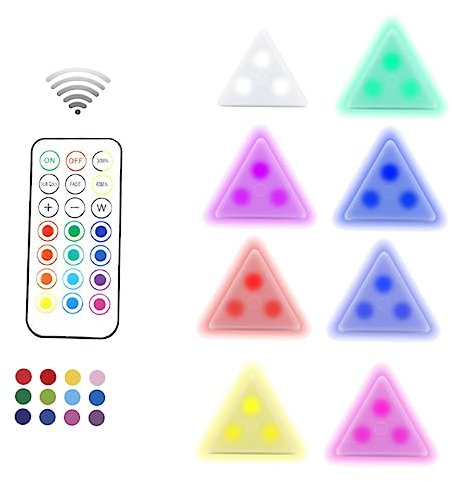 OSALADI Berührbares Dekoratives Waben-nachtlicht – Einfach Zu Bedienen – 13 Rgb-farben – Sockel Für Freie Platzierung – Kein Flackern
