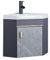 JOSIAHCQ Mueble Baño con Lavabo Conjunto Muebles de Baño Suspendido lavabos Pequeños con Mueble Lavabo de Esquina for Baño Moderno con Grifo para Espacios Pequeños(38cm/14.96in)