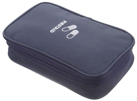 Anneome Große Tragbare Reiseapotheke Tasche Aus Stabilem Oxford- Multifunktionale Medizin Organizer Tasche Mit Großem Stauraum Und Glattem Reißverschluss Für Outdoor Camping Wandern Und Fa