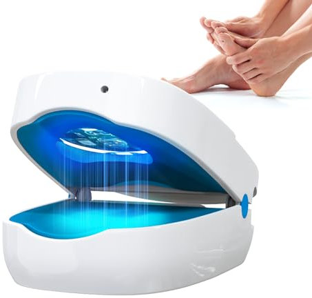 iKeener Nagelpilz Laser Behandlungsgerät für Zuhause, FDA Zugelassenes Lichttherapie Nagelpilz für Fingernägel und Fußnägel, 910nm Infrarotlicht und 470nm Blau Laser Gegen Nagelpilz, weiß