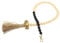 COSMEVIVI Rustic Wooden Bead Dog Doorbell for Potty Training Wear-resistant Pet Supply Comfortable Hanging Design Safe Professional Dog Bell for Easy Use