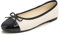 Feversole Damen Klasssische Ballerinas Lack Balerinaschuhe Flach Damenschuhe BeigeZehenkappe EU 40
