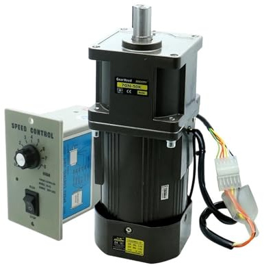 400W 110V 220V 50Hz 60Hz Single Phase Induction Reduction Micro Gear Motor With Variable Speed Grovernor(220V,0 to 93rpm)
