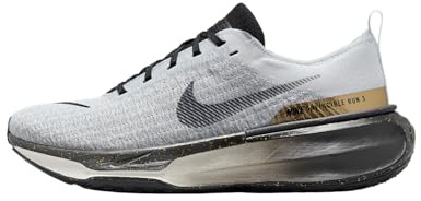 Nike Men's ZoomX Invincible Run Flyknit 3 Sneakers, White/Black-dk Smoke Grey-lt Smoke Grey, 7 UK