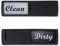 PYJLBX Dishwasher Magnet Sign -Magnet for Dishwasher (Dishwasher Magnet-Black)