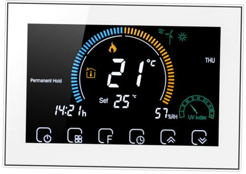 Artibetter 1satz Smart Thermostat Für Fußbodenheizung Digitaler Temperaturregler Mit LCD Einfache Bedienung Hohe Genauigkeit Und Energieeinsparung Für Zuhause Und Gewerbliche Anwendungen