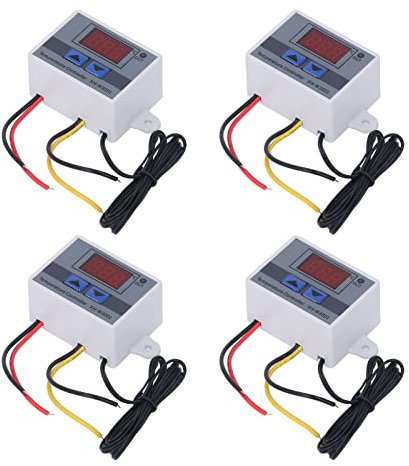 Temperaturcontroller, Temp -Controller 4PCS Digitalanzeige Tempulator Regler –50 ℃ Bis 110 ℃ 110–220 V 1500W Wärmedetektor mit 0,1 ℃ Kontrollgenauigkeitstemperaturregel für Inkubator