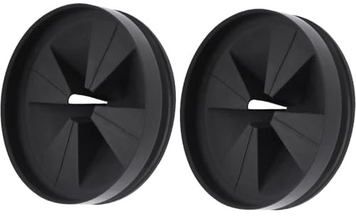3 3/8 Sink Baffle Drain Cover QCB-AM Replacement Garbage Disposal Splash Guards for InSinkErator Evolution Series, Removable Quiet Collar Drain Plugs, Garbage Disposer Accessories (2/Pack)