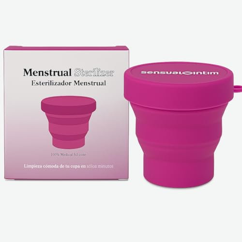 Esterilizador Copa Menstrual Eureka!Cup - Recipiente Microondas para Esterilización en 3 Minutos - Limpiador Copas Menstruales - Silicona Segura - Alternativa al método tradicional