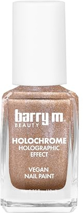 Barry M Holochrome Holographic Effect Nail Paint, in Shade Clementine Comet | Shimmery Orange Nail Polish