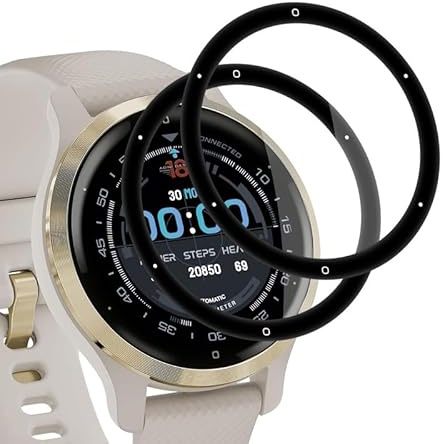SkyKeep PMMA für Displayschutz Garmin Venu 2s Panzerglasfolie (2 Stücke) | für Schutzfolie Garmin Venu 2s Folie Screen Protector (HD Displayschutzfolie)(Ultra-klar)(Anti-Bläschen)(Kratzfest)