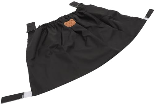 HOMOCONO Organizer Tasche Praktische Hängetasche aus Polyester Kinderwagen in Schwarz zur Aufbewahrung von Babyflaschen und Handy für Kinderwagen Unterwegs