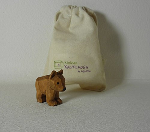 Lotte Sievers-Hahn Bär klein 3,5 cm mit Baumwollbeutel Krippenfigur