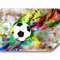 murando - Papier peint panoramique inspirant 350x256 cm - Revêtement mural décoration salon - Design moderne - Brique graffiti coloré moderne football sport fond adolescent i-C-0095-a-a