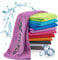 Fit-Flip Kühlendes Handtuch - Ice Cooling Towel und mikrofaser Kühltuch – kühlende Handtücher für Nacken und Hals - Airflip cool Towel für Fitness und Sport - Kühlhandtuch (Violet, 100x30cm)