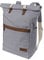 MELAWEAR® Rucksack “Ansvar I” 19 Liter · für Damen & Herren · Laptoprucksack mit 15” Laptopfach · Wasserabweisend, Fair Trade & GOTS-zertifiziert · Rolltop Backpack für Schule, Arbeit & Uni · Grau