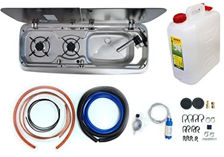 Clearcut -Smev 9222 Right-Hand Sink with Hob - Standard Installation Kit - 20L Water Container including Micro-Switch Tap.