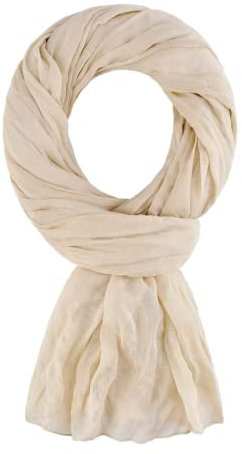 Allée du foulard,100% Baumwolle Seidenschal Damen,200x100 cm,Schals & Tücher für Damen, Kopftuch, Hijab, Halstuch Damen, Schal, Loop Schal Damen, Stola Damen Festlich,für alle Jahreszeiten (Beige)