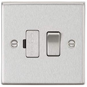 Knightsbridge CS63BC 13A Switched Fused Spur Unit - Square Edge Brushed Chrome
