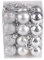 Christmas Baubles, 24/48 pcs Christmas Balls Ornaments for Christmas Tree Small Shatterproof Hanging Ball Baubles for Xmas Holiday Wedding Party Decorations Home Festival Decors (Silver 3cm/24PC)