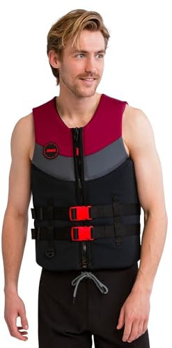Jobe 50N Muta in Neoprene Sport Acquatici Sci Nautico Jetski Wakeboarding Safety Impact Vest - Top - Rosso - Unisex