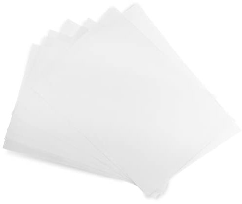 Netuno 100 x Weiß Transparentpapier 100g DIN A5 148x 210 mm durchsichtiges Papier weiß für Einladungskarten Einleger Weihnachten Taufe Hochzeitseinladung Pauspapier weiß bedruckbar Architektenpapier