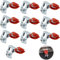 Crochets Fixation éVier Encastré Clips - Installation RéParation MatéRiel Clip Pour éVier De Cuisine, Salle De Bain, Douche, En Arc RéGlable, Rot, 10pcs, 50 X 25 X 18 mm