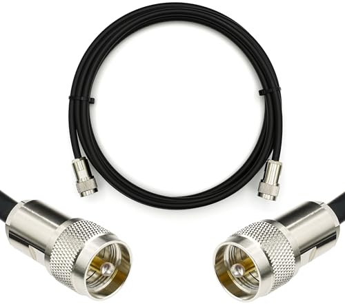 RANGEFUL PL259 a PL259 30cm UHF Cable Coaxial (50 Ohm) – Impermeable – conector PL-259 Macho cable antena – para HAM Emisora CB Radio VHF Marina WiFi Analizador Medidor SWR Walkie Talkie