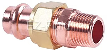 EZ-FLUID (1) Heavy Duty 3/4 Press x MIP Union LF pressione pressione Raccordi in rame, ProPress Press Raccordi in rame, Residenziale, Impianto idraulico commerciale